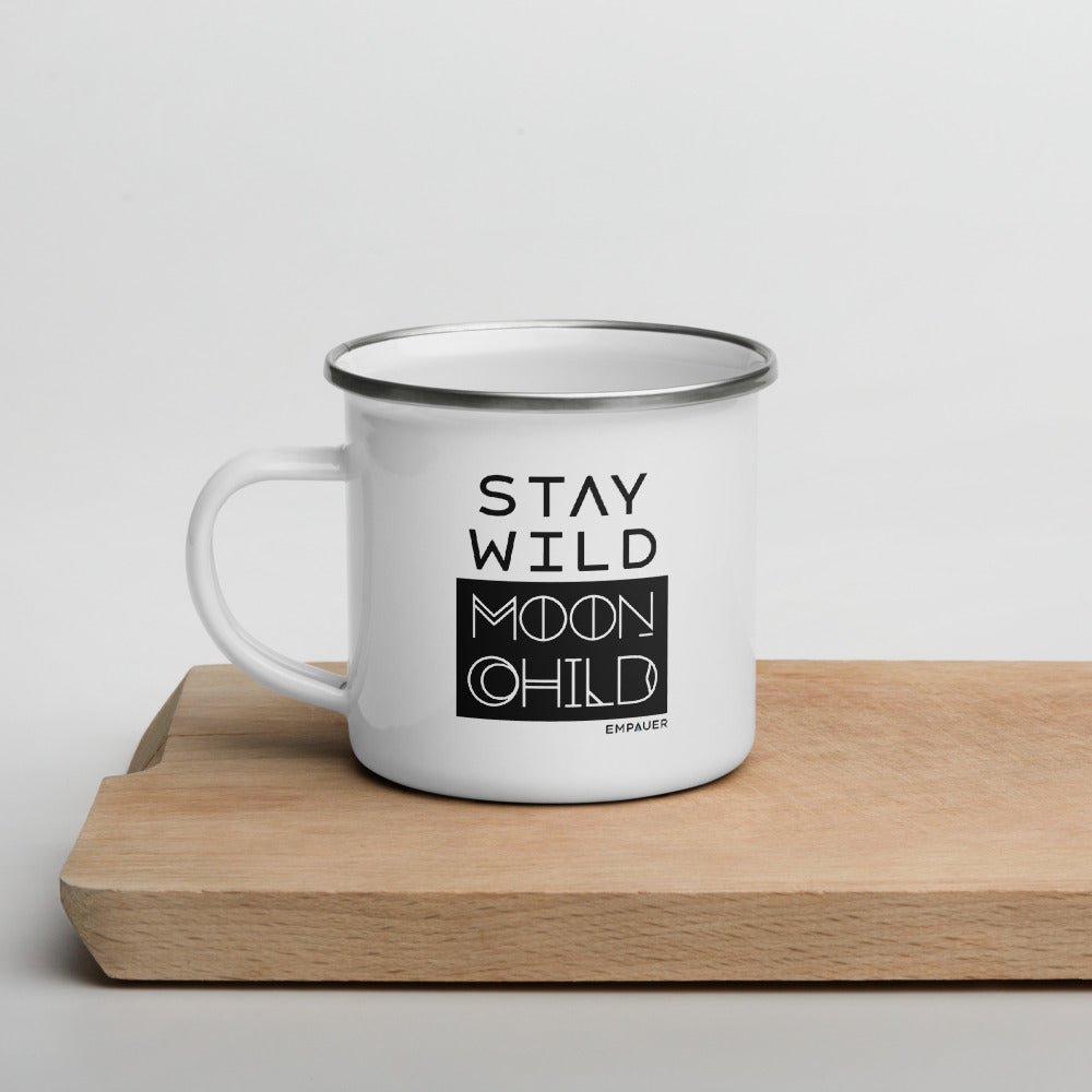 "Stay Wild Moon Child" Enamel Mug