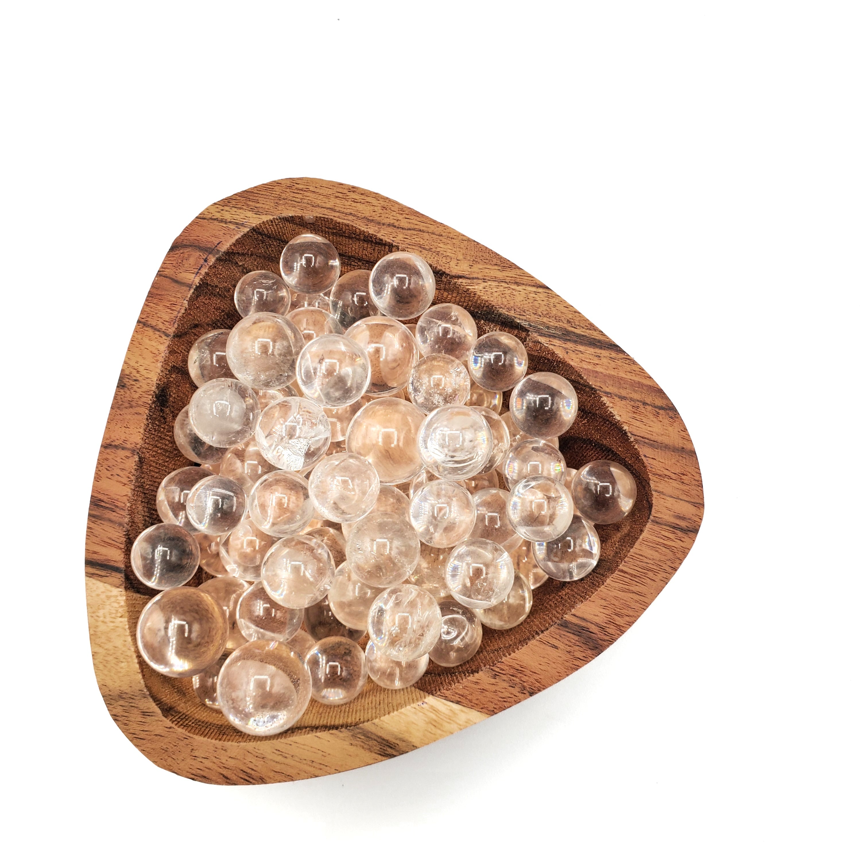 Set of Mini Clear Quartz Spheres