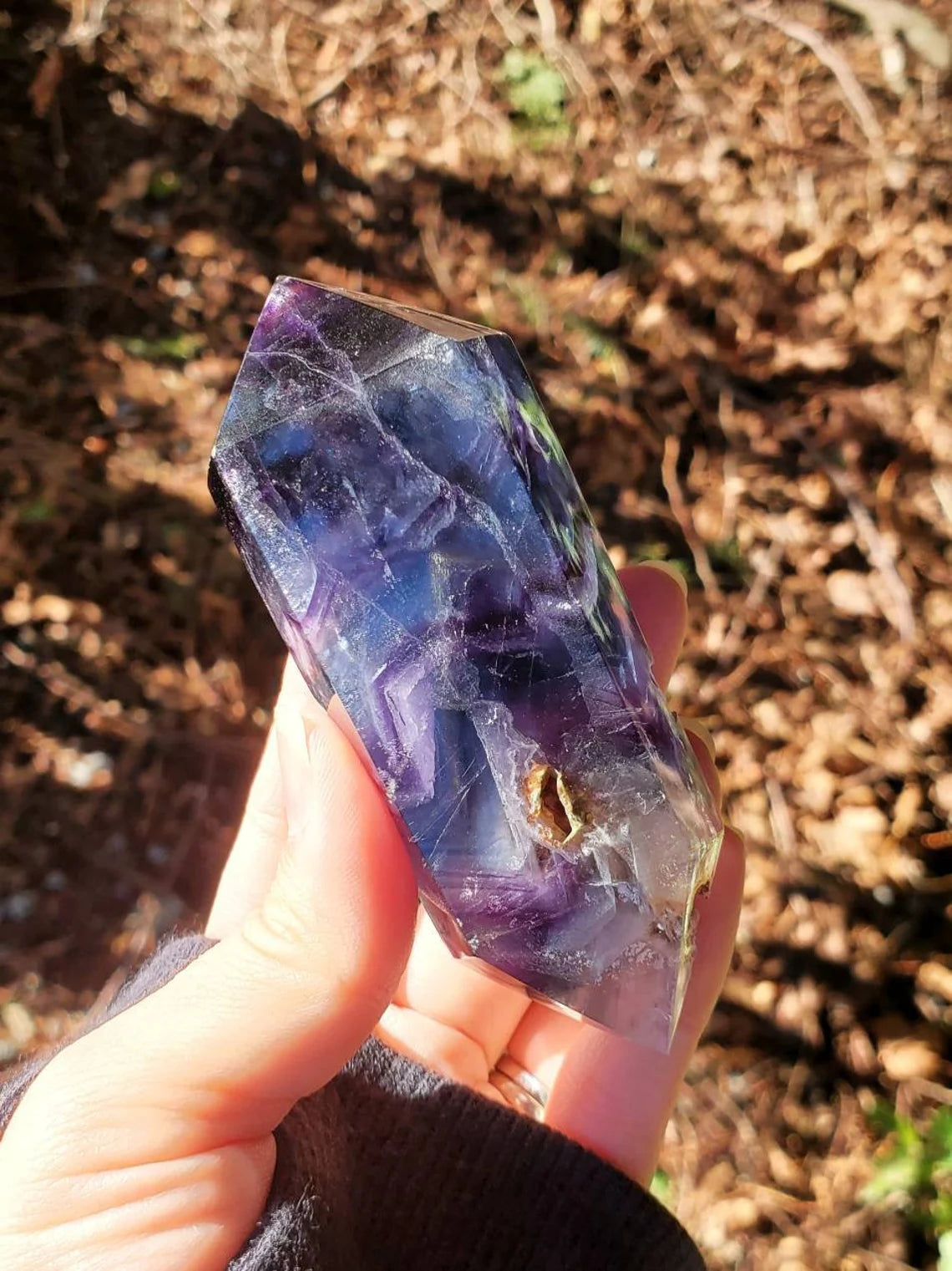 Blue Purple Fluorite DT