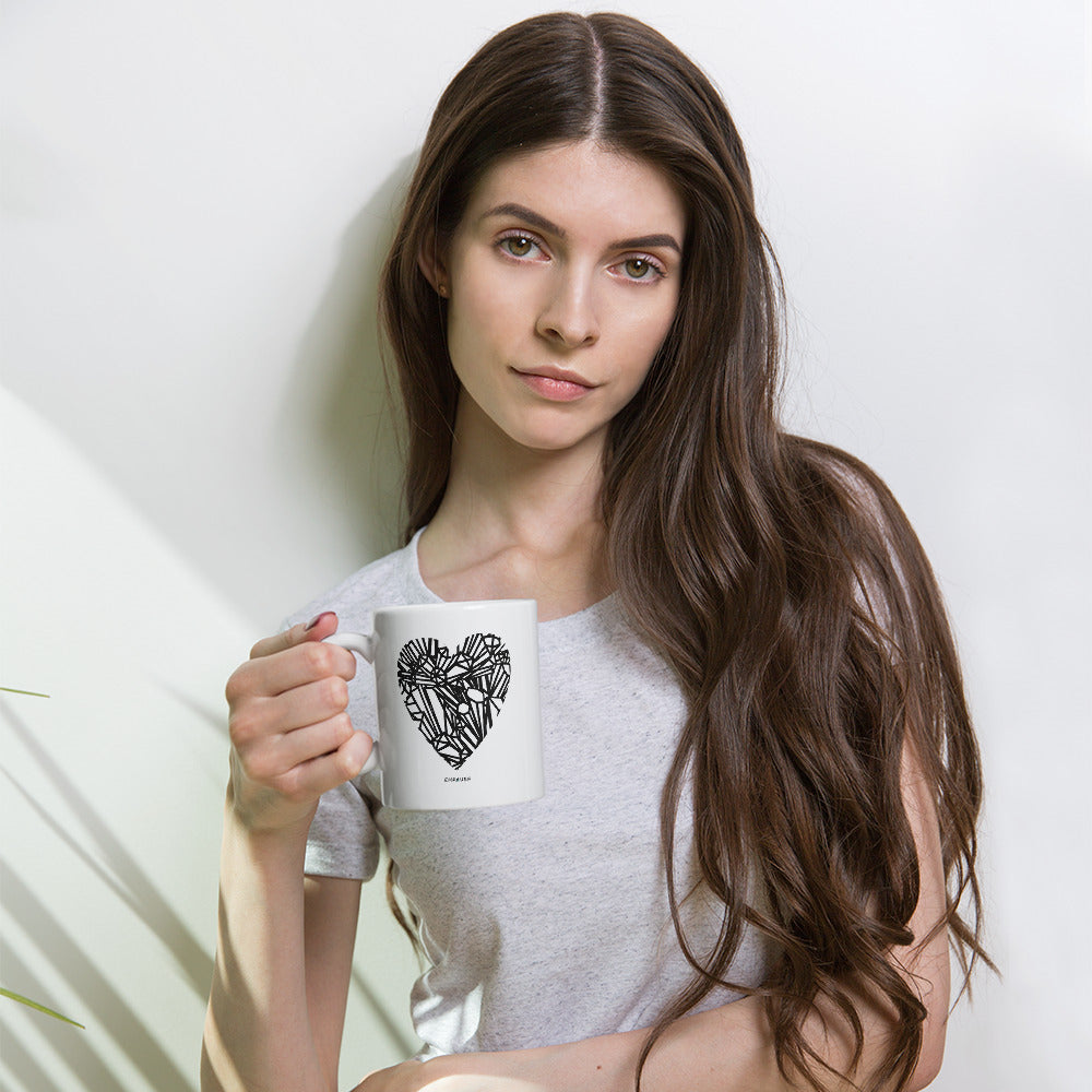 "Crystal Heart" Coffee Mug