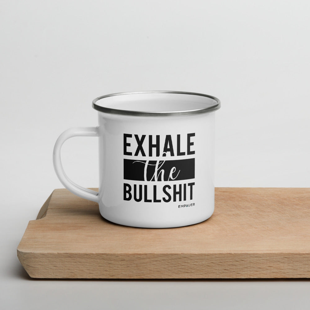 "Exhale" Enamel Mug