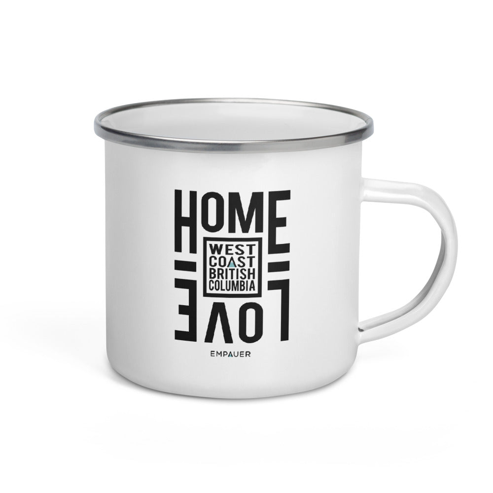 "Home Love, West Coast" Enamel Mug