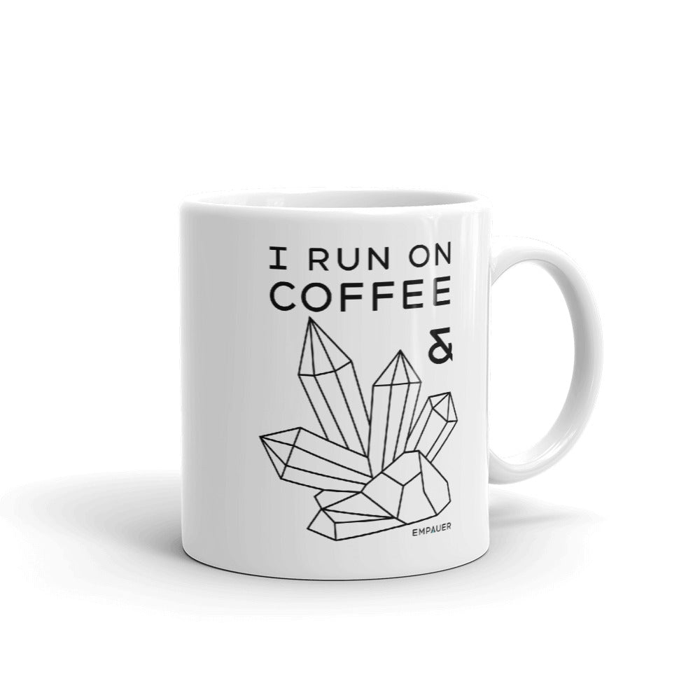 "Coffee and Crystals" Coffee Mug