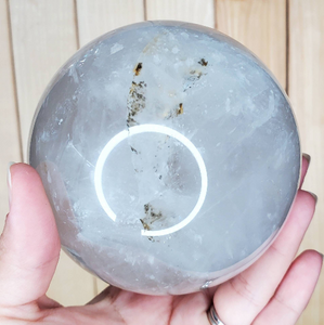 Large Dendritic Clear Quartz Sphere