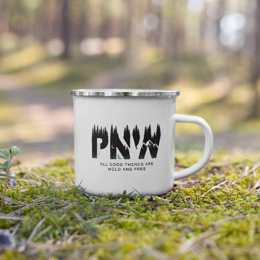 "PNW" Enamel Mug