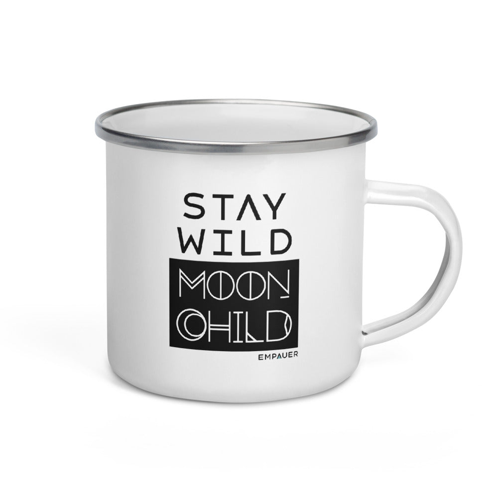 "Stay Wild Moon Child" Enamel Mug