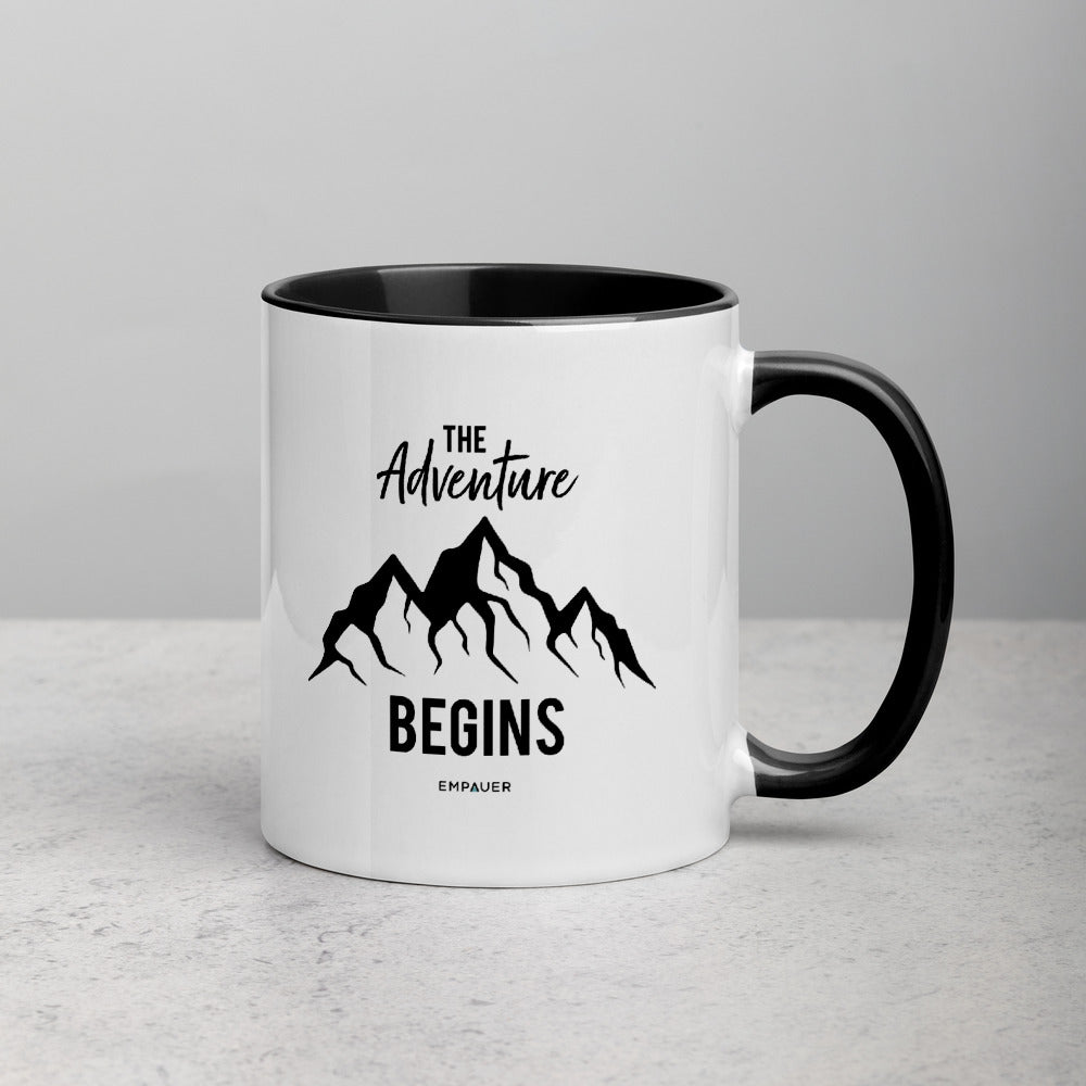 "The Adventure Begins" Coffee Mug